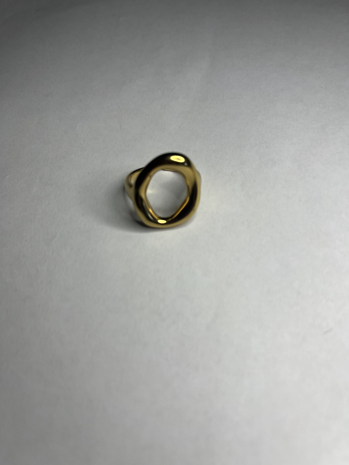 Anello Orbital Placcato Argento Oro