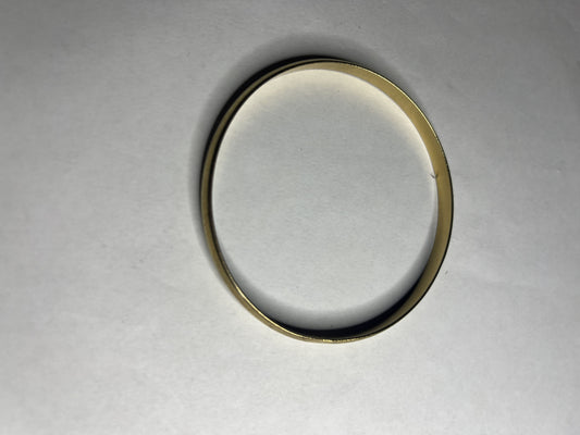 Bracciale Rigido Acciaio Placcato Oro Lucido
