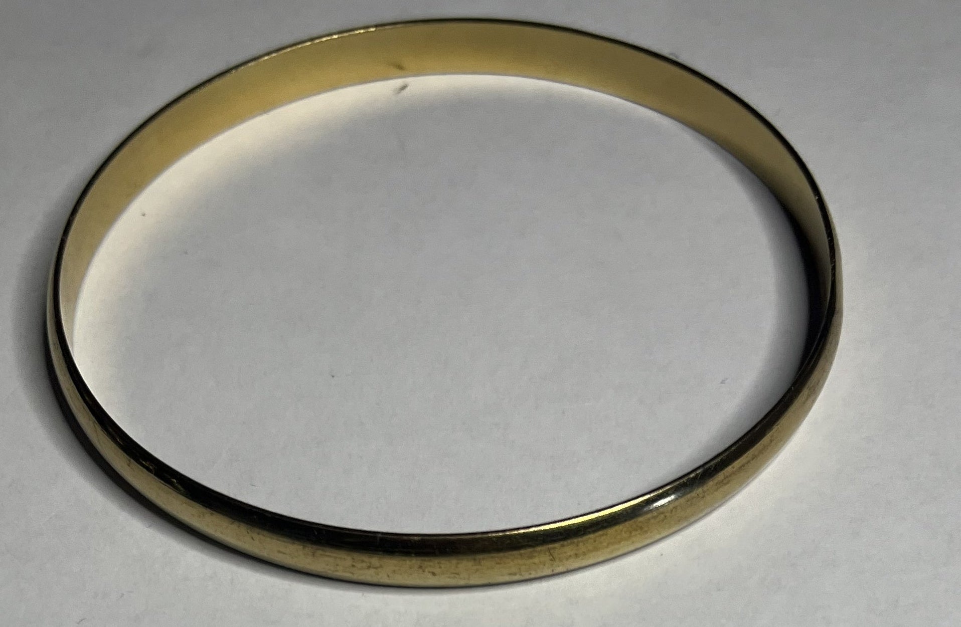 Bracciale Rigido Acciaio Placcato Oro Lucido