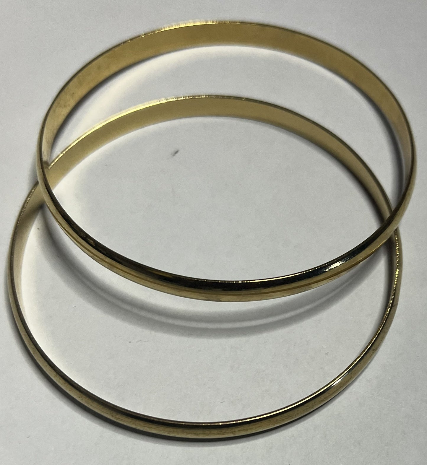 Bracciale Rigido Acciaio Placcato Oro Lucido