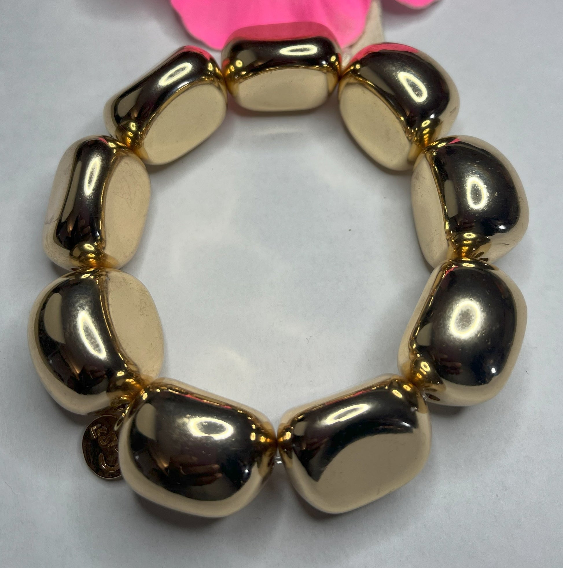 Bracciale Elementi Ovali Lucidi Argento