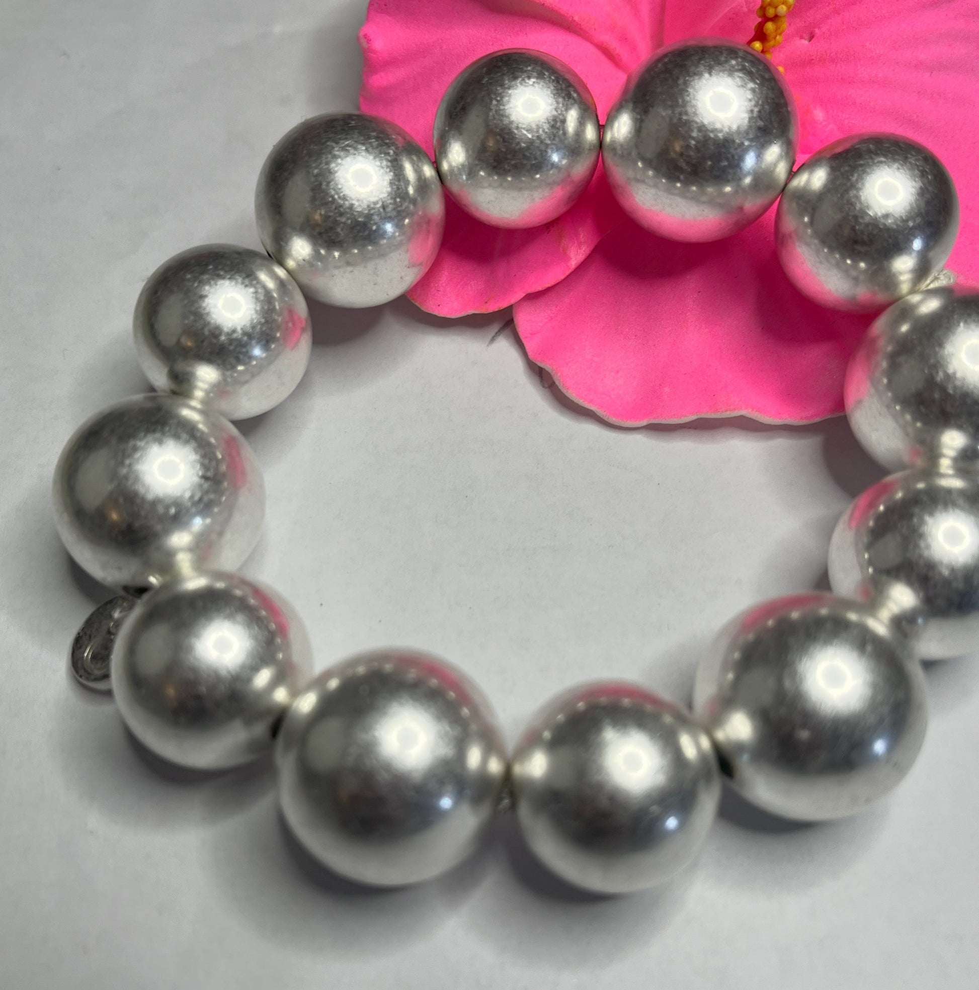 Bracciale Sfere Satinate argento