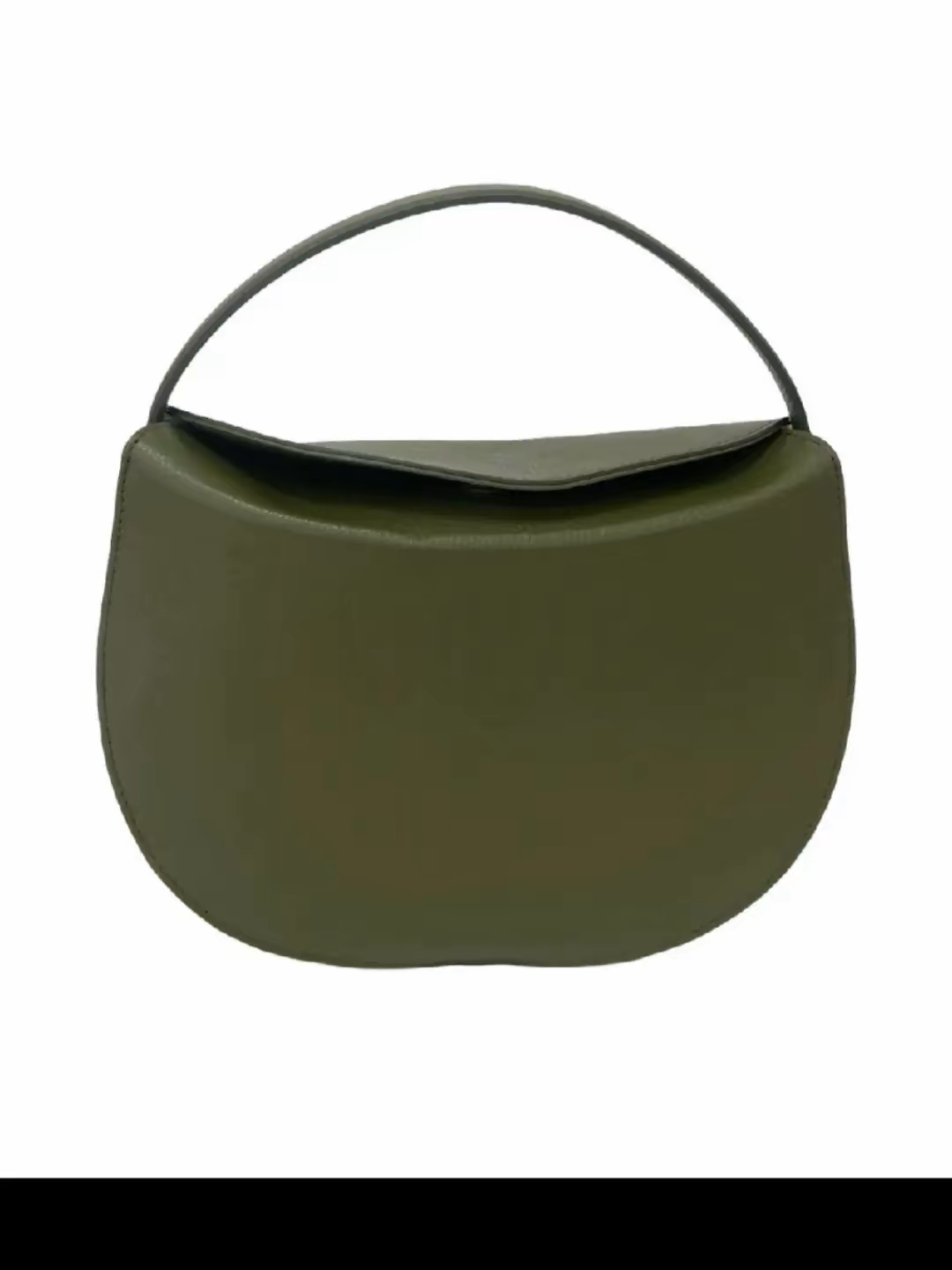 Borsa verde militare a tracolla in stile minimal ed elegante, con chiusura magnetica.