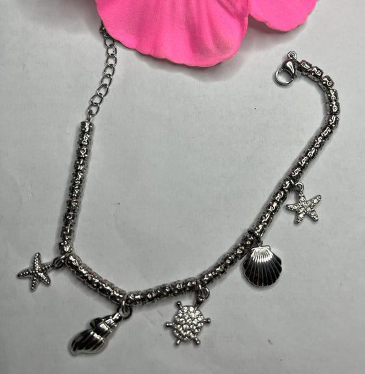 Braccialetto Pepite Argento con Charms Stella